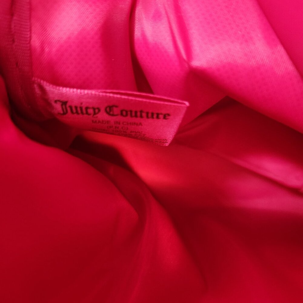 Juicy Couture Pink Mini Backpack Black Sequin Front Gold Hardware Y2K Glam Bag - Picture 4 of 7